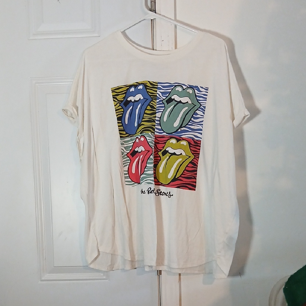 Terra & Sky White Tee with Colorful Graphic